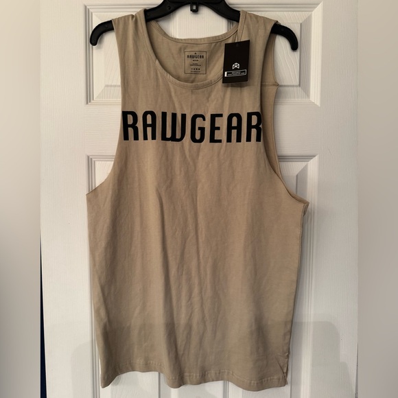 RAWGEAR Men’s Tan Tank Top Size Medium - Picture 2 of 8